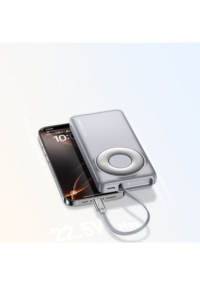 Recci Rpb-p58 Pd Hızlı Şarj Özellikli Type-c Kablolu Powerbank 22.5w 10.000mah Gri