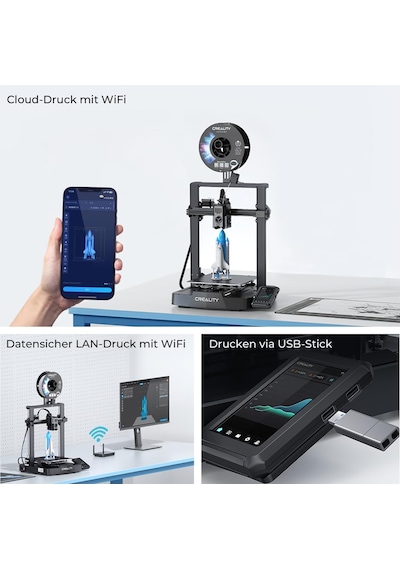 Creality Ender-3 V3 Ke 3d Yazıcı, 500 Mm/sn Daha Yüksek Baskı Hızı Otomatik Tesviyeli Fdm Yazıcı, Sprite Direct Extruder'lı 3d Yazıcı, Baskı Boyutu 220x220x240mm Creality Ender-3 V3 Ke 3d Yazıcı, 500 Mm/sn Daha Yüksek Baskı Hızı Otomatik Tesviyeli Fdm Yazıcı, Sprite Direct Extruder'lı 3d Yazıcı, Baskı Boyutu 220x220x240mm