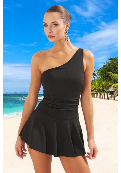 Ersefa Yüzme Kıyafeti Tasarım Mayo Deniz Plaj Mayosu Swimsuit Premium Ka Siyah