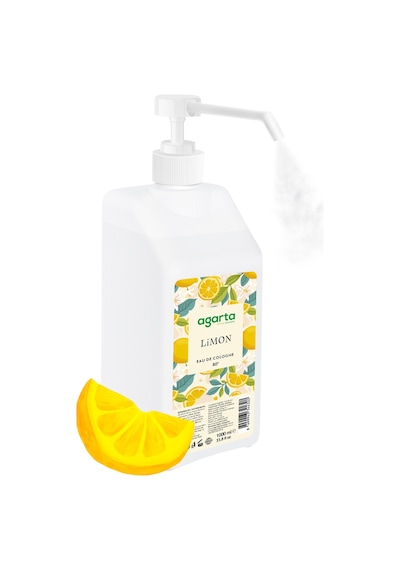 Agarta Püskürtme Valfli 80° Limon Kolonyası 1000 ML