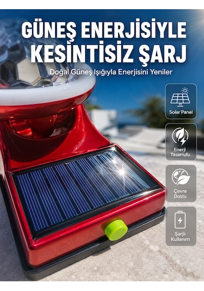 Taşınabilir Solar Led Parti Lambası Usb Şarjlı Renkli Dekoratif Aydınlatma Diğer