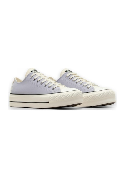 Converse A12553c Chuck Taylor All Star Lift Crafted Laces Platform Sneaker Lila Unisex Aya Lila