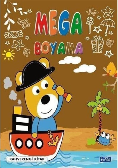 Mega Boyama-kahverengi Kitap