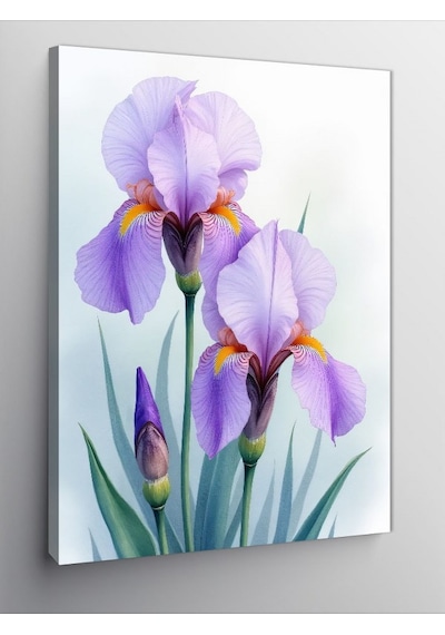 Kanvas Tablo Mor Zarif Süsen 100cmx140cm
