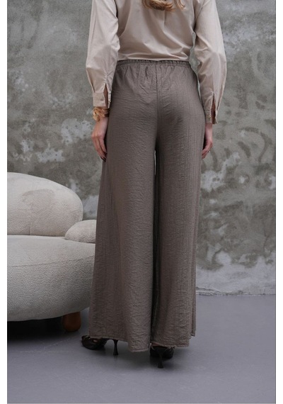 Rawea Kadın Modal Kumaş Etek Pantolon - Oversize & Geniş Paça Füme