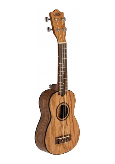 Lanikai Oa-s Meşe Oak Soprano Ukulele Kompakt Boyut Net Ses