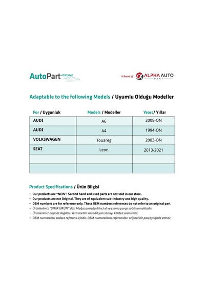 Volkswagen, Audi, Seat İçin Kapı Kilit Motoru