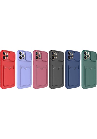 Apple Uyumlu iPhone 12 Pro Fzd Kartix Kılıf-koyu Mor
