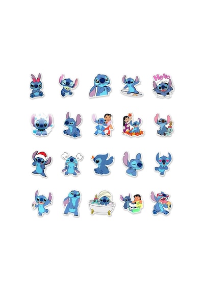 Stitch Seri 2 Defter Suluk Laptop Notebook Tablet Telefon Kılıf Sticker Seti