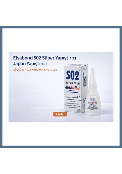 Buradabulabilirsin Elsabond 502 Süper Yapıştırıcı Japon Yapıştırıcı 20g Güçlü Hızlı Kuruyan Super Glue 1 Adet Bbz