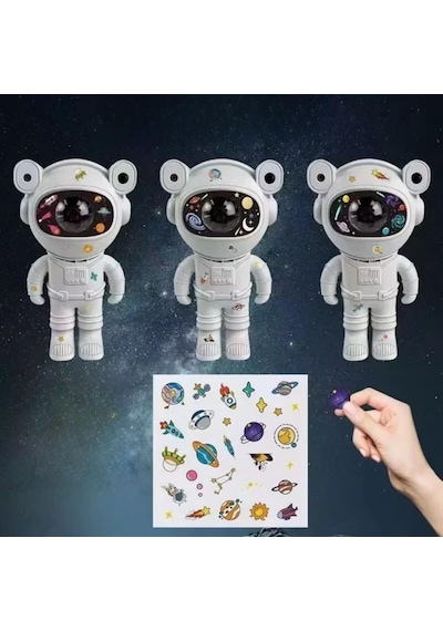 Stickerlı ,kumandalı Astronot Model Gece Lambası Belirtilmemiş