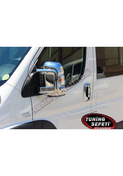 Peugeot Boxer 2007-2020 Ayna Kapağı Abs Krom 2 Parça