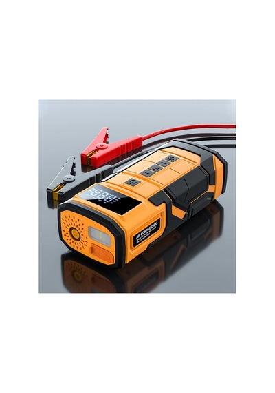 Acil Akü Takviye Marş Motoru Start 8000mah 14.8v 150psi Lastik Şişirme Pompası Powerbank