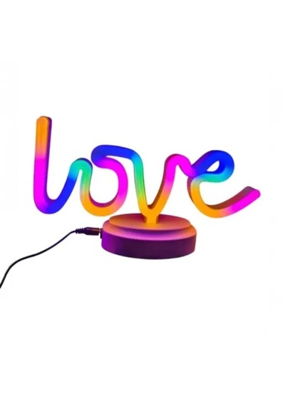 Hubrendy Emin Neon Işıklı Love Yazılı Masa Gece Lambası 16022316