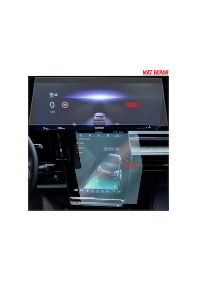 Renault Austral 2025 Hayalet Gösterge Ve Navigasyon Multimedya Uyumlu Set Mat Ekran Koruyucu