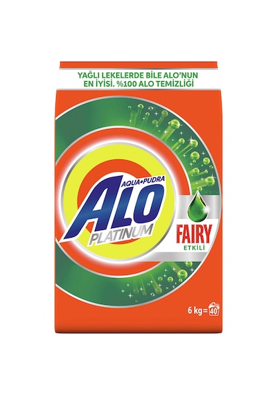 Alo Platinum Toz Çamaşır Deterjanı Fairy Etkili 40 Yıkama 6 KG