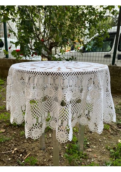 Fiskos Masa Örtüsü Beyaz