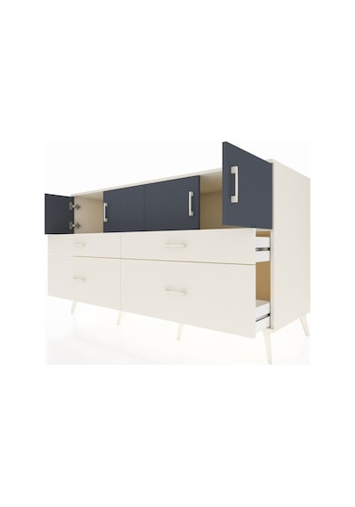 Kronos Konsol 2 Raflı 4 Çekmeceli 4 Kapaklı 176x59x99 Aytaşı-antr Aytaşı-antrasit/aytaşı