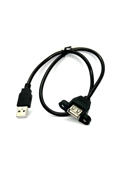 0.5 Metre Panel Tipi Dişi Erkek Usb Vidalı Usb Extension Usb Pane