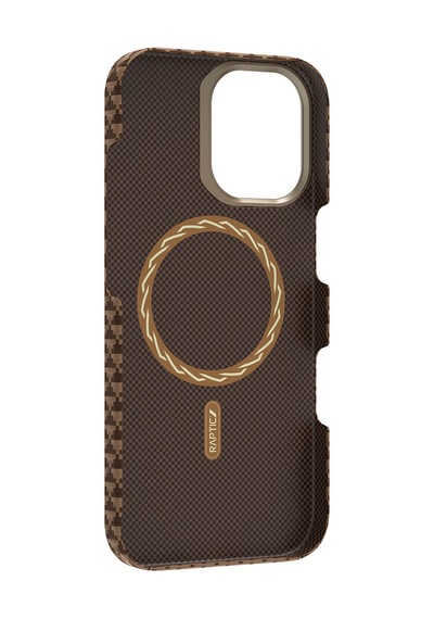 Apple Uyumlu iPhone 17 Kılıf M-safe Şarj Özellikli Raptic Aramid Skin Origin Serisi Kapak Kahverengi Apple Uyumlu iPhone 17 Kılıf M-safe Şarj Özellikli Raptic Aramid Skin Origin Serisi Kapak Kahverengi