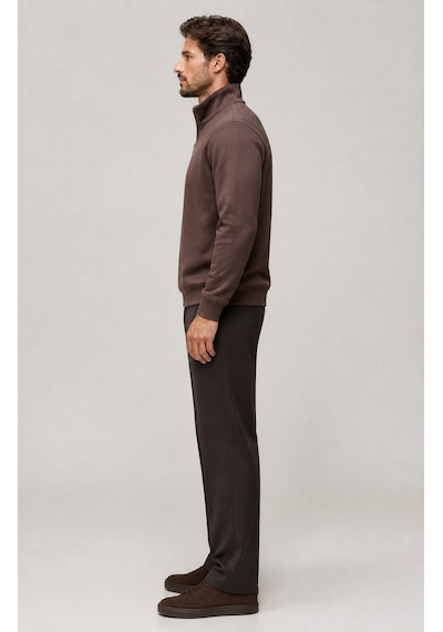 Redline Runi Basic Regular Fit Pamuklu Kışlık Sweatshirt Kahve