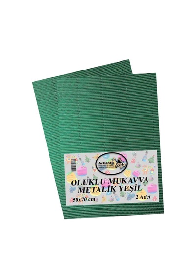 Oluklu Mukavva Renkli 50X70 2 Adet Artlantis Renkli Oluklu Mukavv