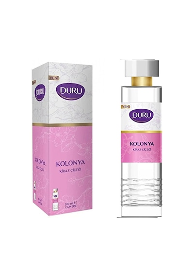 Duru Cam Şişe Kiraz Çiçeği Kolontası 200 Ml