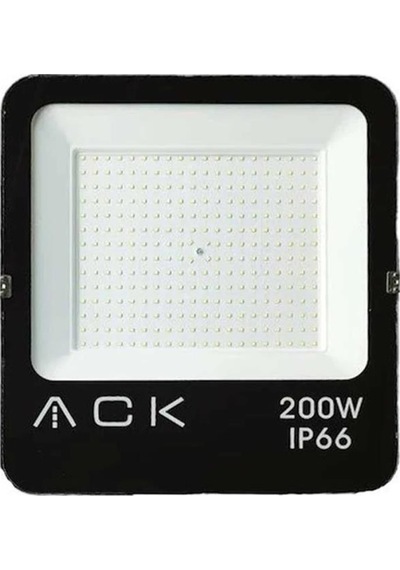 Ack 200w Led Projektör Beyaz Işık 6500k