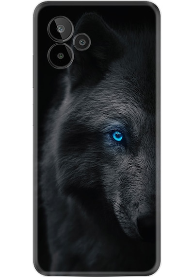 General Mobile Gm 24 Pro Kılıf Resimli Desenli Silikon Platinium Series Dark Wolfs 1834