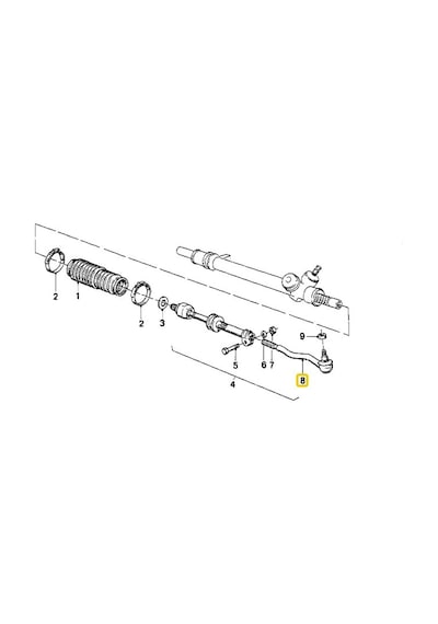 Bmw E30 Uyumlu 325 İx Frow Sağ Rot Başı 32211701038