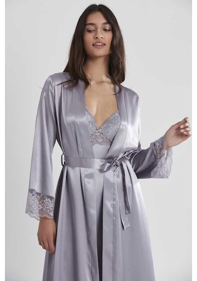 Pierre Cardin Royal Uzun Saten Sabahlık Gecelik Set 4370 001