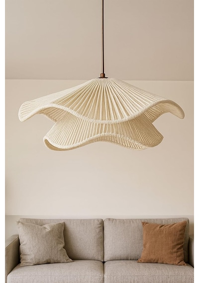 Vanella Handmade Tekli Sarkıt Avize / Salon Avize Modelleri / E27 / Modern & Minimal Tasarım Çok Renkli