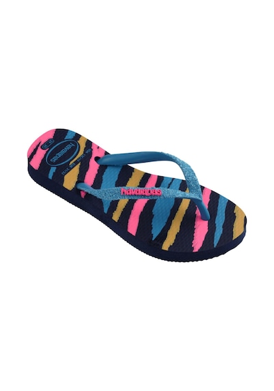 Kids Slim Glitter Trendy Navy Blue/turquoise Çocuk Terlik 4146976-1327-2159 Lacivert