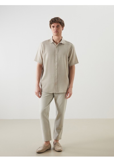 Lcw Vision Bej Regular Fit Erkek Gömlek