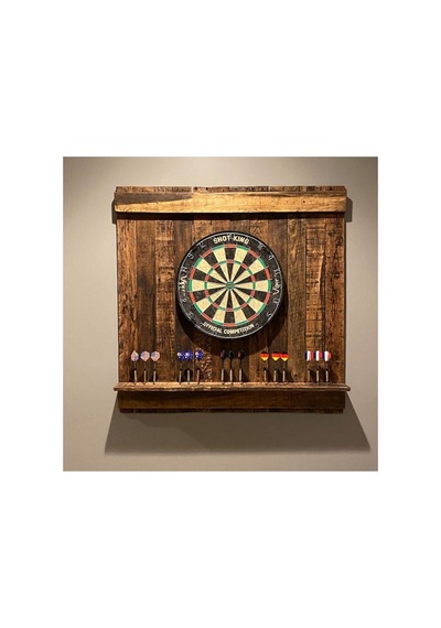 Ahşap Dart Tahtası , 95x95 Cm , Ahşap Dart Arkalığı, Ahşap Dart Dolabı Ceviz