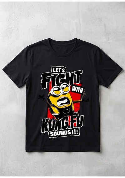 Minions Ütü İle Uygulanabilen Dtf Tekstil Baskı
