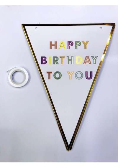 Happy Birthday To You Flama Bayrak Süs Diğer