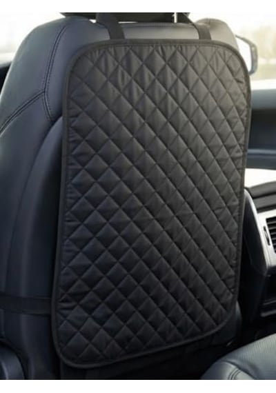 Beylini 2 Adet Araç Içi Koltuk Arkası Koruyucu Toz Engelleyici Suya Dayanıklı Şık Tasarım Oto Araba Koltuk Arkası Kılıfı 45x65 Cm Abanoz - Beyaz