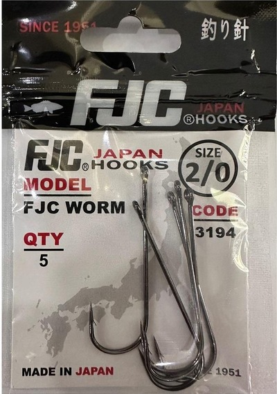 Fjc 3194 No:2/0 Fjc Worm Olta İğnesi 5 Adet