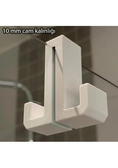 Çift Taraflı Duşakabin Cam Askısı Minimalist Tasarım 8 Mm Cam Kalınlığı Biyoplastik