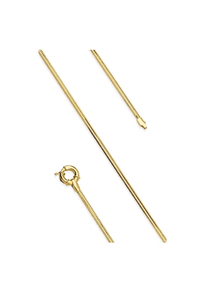 14 Ayar Altın Omega Kilit Detaylı Balıksırtı Bileklik 2,50 Mm Sarı Sarı Altın