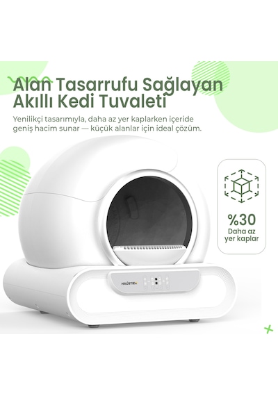 Haustier Msp08 Akıllı Otomatik Kedi Tuvaleti, Tr Garantili