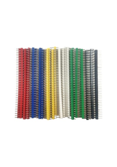 Alkatronik-30 Adet 40 Pin Erkek Header Seti 6 Renkli 2.54Mm Kırılabilir