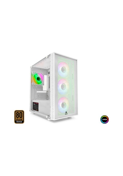 Mofan Mf2900w Pc Gaming Kasa Beta 3 Seri 80 Plus 850w Power Supply 4x Argb Fan Beyaz
