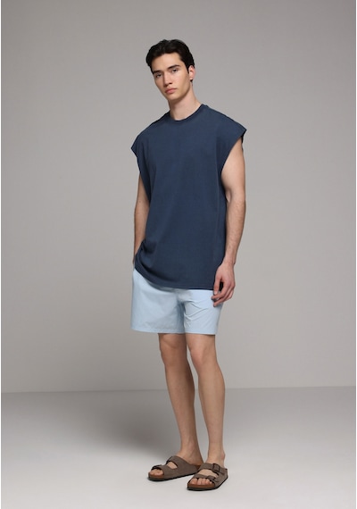 Colin's Colins Oversize Fit Erkek Mavi Atlet Cl1080568 Q1.v2 Inv İndigo