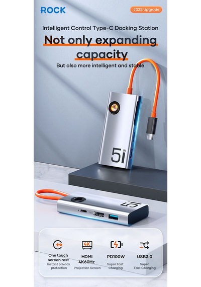 Tr31 Multi Fonksiyon 5 İn 1 Type-c Hub