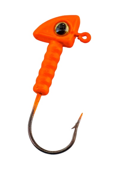 Jighead - Zoka - Kurşunlu Olta İğnesi - Xh-a 06 - Turuncu - 7 Gr - 10 Adet