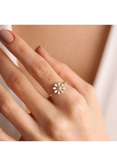 Altın Papatya Yüzük 14K 530501019