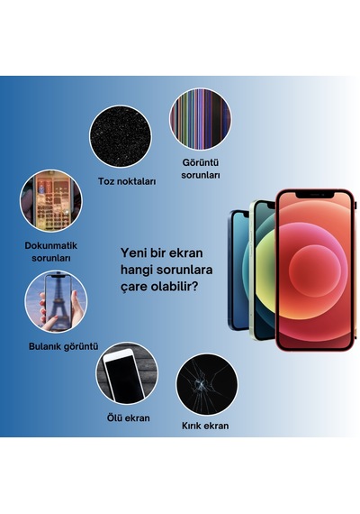 Teknik Evim Evo Apple Uyumlu iPhone 12 Lcd Ekran Dokunmatik
