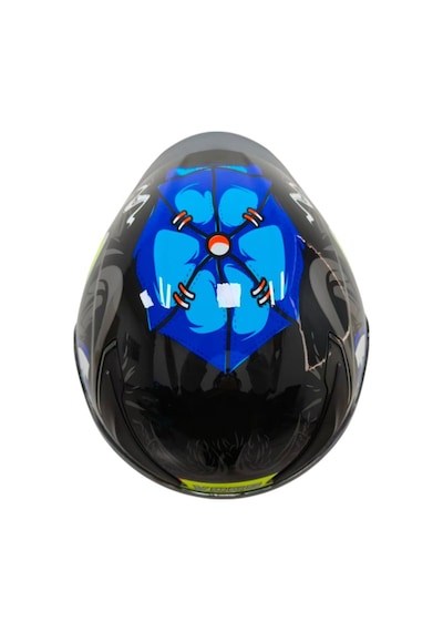 Ws-210 Güneş Vizörlü Çene Açılır Kask Mavi Sarı Şeffaf Vizörlü İtaly Dizany Çok Renkli